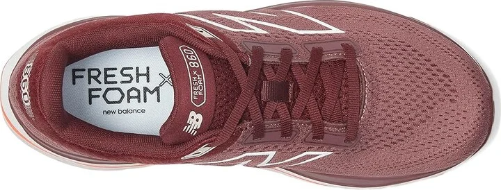 New Balance Fresh Foam X 860v14 Women's Shoes Washed Burgundy/Monarch Burgundy/Pink Granite : 12 D - Wide, Textile - Image 2