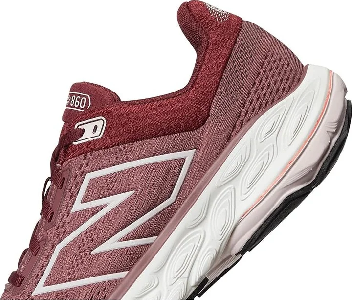 New Balance Fresh Foam X 860v14 Women's Shoes Washed Burgundy/Monarch Burgundy/Pink Granite : 12 D - Wide, Textile - Image 7