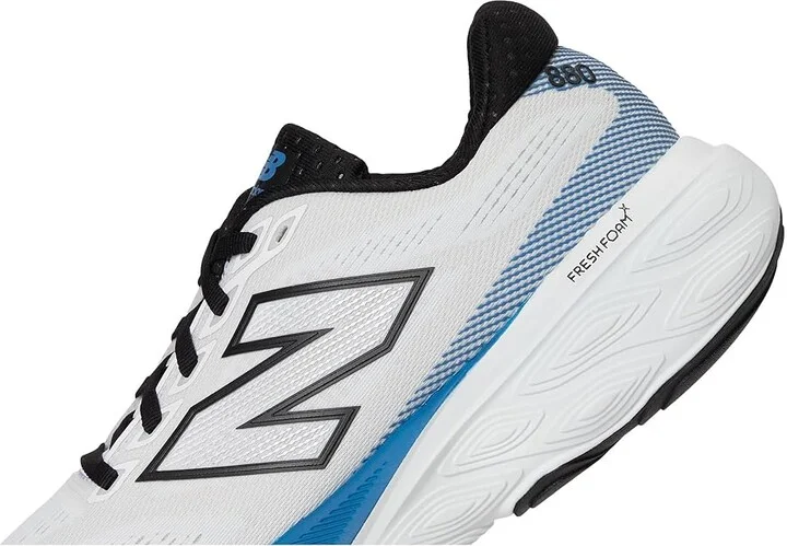 New Balance Fresh Foam X 880 v15 Men's Running Shoes Nb 103 White/Blue Agate/Black : 9.5 D - Medium, Rubber - Image 7