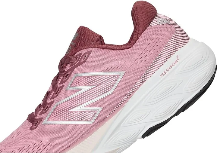 New Balance Fresh Foam X 880 v15 Women's Running Shoes Washed Burgundy/Pink Taffy/Silver Metallic : 6 B - Medium, Synthetic - Image 7