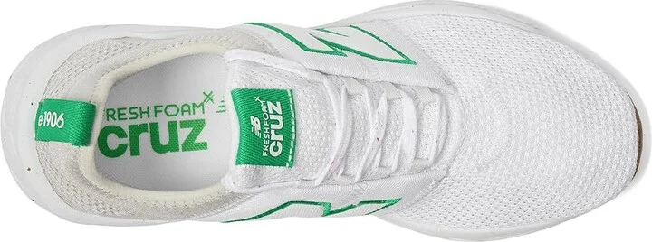 New Balance Fresh Foam X Cruz Artisan v3 Men's Shoes White/Kelly Green : 7 EE - Wide, Mesh - Image 2
