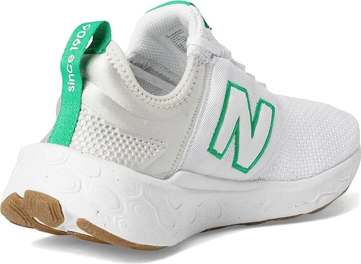 New Balance Fresh Foam X Cruz Artisan v3 Men's Shoes White/Kelly Green : 7 EE - Wide, Mesh - Image 4