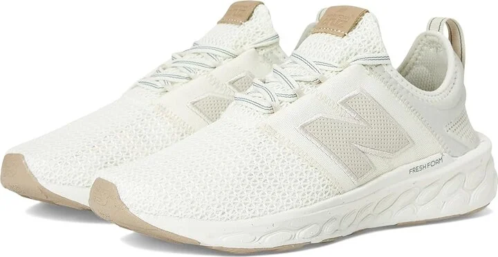 New Balance Fresh Foam X Cruz Artisan v3 Women's Shoes Angora/Timberwolf/Dark Juniper : 7 B - Medium, Textile