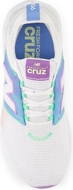 New Balance Fresh Foam X Cruz Artisan v3 Women's Shoes White/Coastal Blue : 6 B - Medium, Textile - Image 2