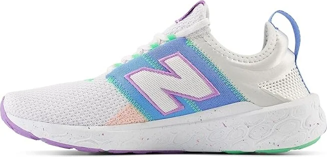 New Balance Fresh Foam X Cruz Artisan v3 Women's Shoes White/Coastal Blue : 6 B - Medium, Textile - Image 4