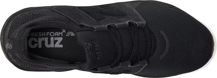 New Balance Fresh Foam X Cruz v3 Men's Shoes Black/Black : 8.5 EE - Wide, Textile - Image 2