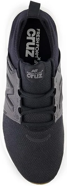 New Balance Fresh Foam X Cruz v3 Men's Shoes Black/Blacktop : 7 D - Medium, Textile - Image 2