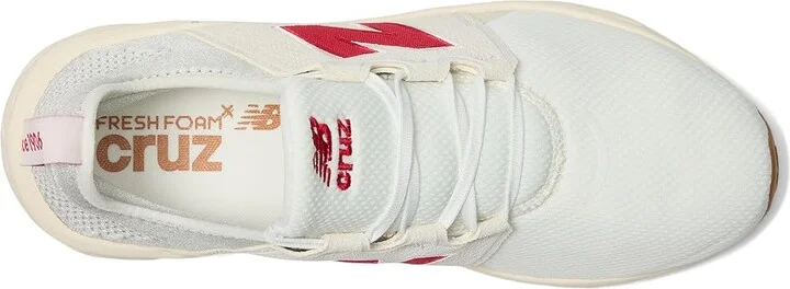 New Balance Fresh Foam X Cruz v3 Men's Shoes Sea Salt/Team Red/Permafrost : 11.5 D - Medium, Textile - Image 2