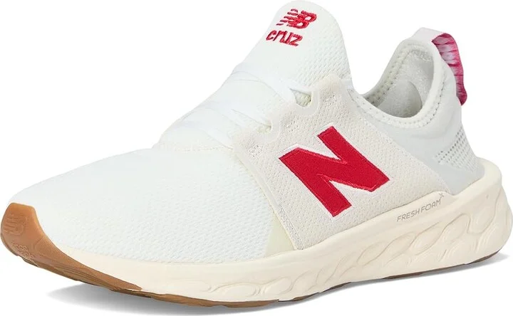 New Balance Fresh Foam X Cruz v3 Men's Shoes Sea Salt/Team Red/Permafrost : 11.5 D - Medium, Textile - Image 5