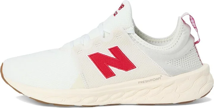 New Balance Fresh Foam X Cruz v3 Men's Shoes Sea Salt/Team Red/Permafrost : 11.5 D - Medium, Textile - Image 6
