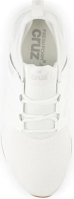 New Balance Fresh Foam X Cruz v3 Men's Shoes White/White : 7 D - Medium, Textile - Image 2