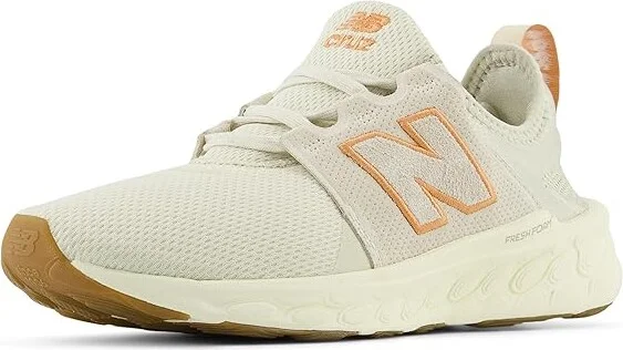 New Balance Fresh Foam X Cruz v3 Women's Shoes Linen/Sea Salt : 8 D - Wide, Textile - Image 4
