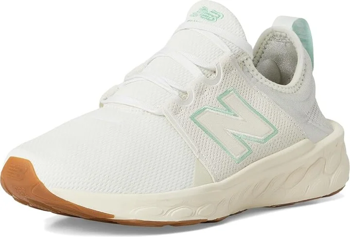 New Balance Fresh Foam X Cruz v3 Women's Shoes Sea Salt/Lab Green/Permafrost : 8 B - Medium, Textile - Image 5