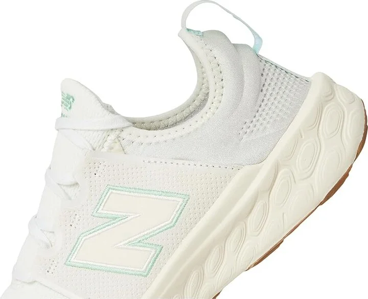 New Balance Fresh Foam X Cruz v3 Women's Shoes Sea Salt/Lab Green/Permafrost : 8 B - Medium, Textile - Image 7