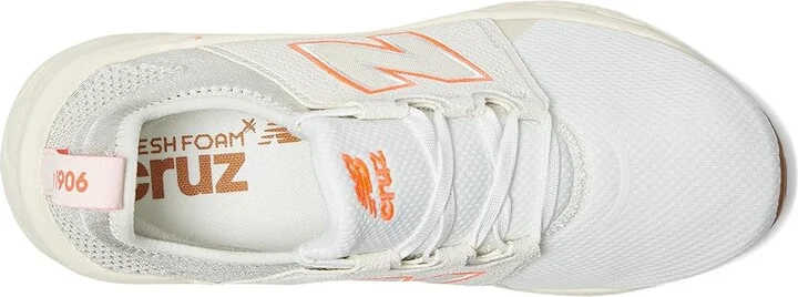 New Balance Fresh Foam X Cruz v3 Women's Shoes Sea Salt/Urgent Red/Permafrost : 8.5 B - Medium, Textile - Image 2