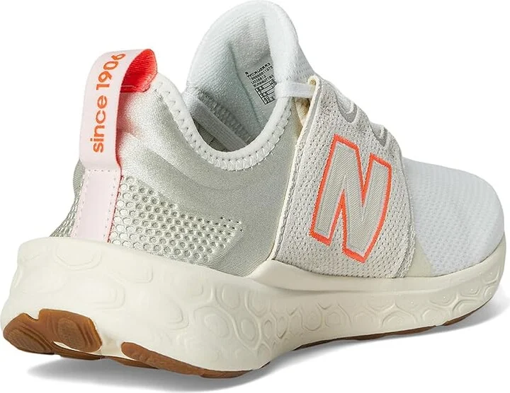 New Balance Fresh Foam X Cruz v3 Women's Shoes Sea Salt/Urgent Red/Permafrost : 8.5 B - Medium, Textile - Image 4