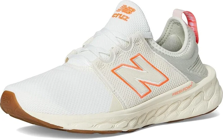 New Balance Fresh Foam X Cruz v3 Women's Shoes Sea Salt/Urgent Red/Permafrost : 8.5 B - Medium, Textile - Image 5