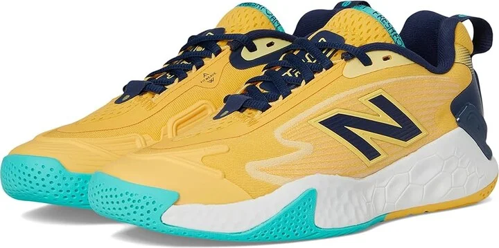 New Balance Fresh Foam X CT-Rally V1 Tennis Shoes Women's Shoes Clementine/NB Navy : 6 B - Medium, Rubber