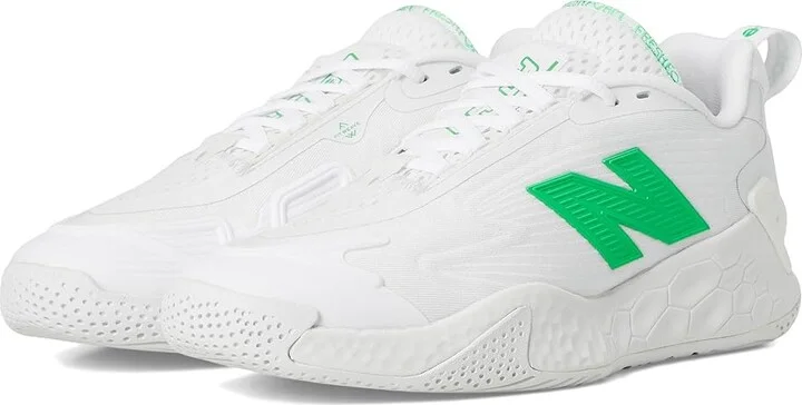 New Balance Fresh Foam X CT-Rally V1 Tennis Shoes Women's Shoes White/Green Apple : 8 B - Medium, Rubber