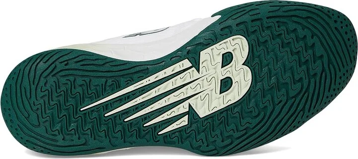 New Balance Fresh Foam X CT-Rally V1 Tennis Shoes Women's Shoes White/Marsh Green : 5 B - Medium, Rubber - Image 3