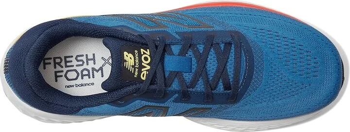 New Balance Fresh Foam X Evoz v4 Men's Running Shoes Sea Stone/Nb Navy/Clementine : 9.5 D - Medium - Image 2
