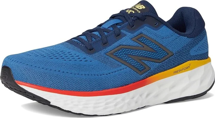New Balance Fresh Foam X Evoz v4 Men's Running Shoes Sea Stone/Nb Navy/Clementine : 9.5 D - Medium - Image 5