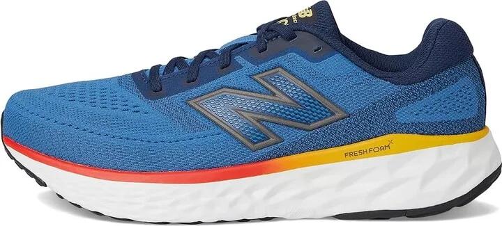New Balance Fresh Foam X Evoz v4 Men's Running Shoes Sea Stone/Nb Navy/Clementine : 9.5 D - Medium - Image 6