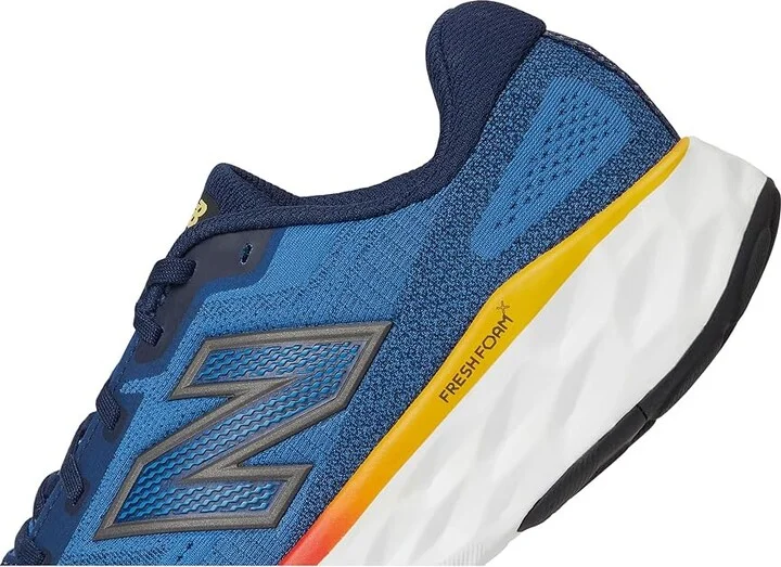 New Balance Fresh Foam X Evoz v4 Men's Running Shoes Sea Stone/Nb Navy/Clementine : 9.5 D - Medium - Image 7