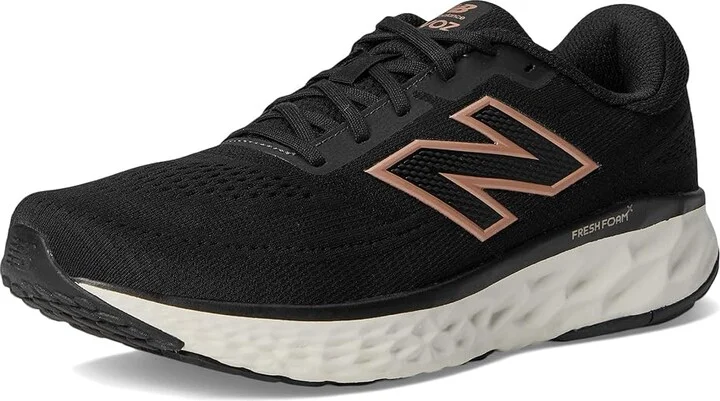 New Balance Fresh Foam X Evoz v4 Women's Running Shoes Phantom/Black/Silver Metallic : 9 D - Wide, Synthetic - Image 5