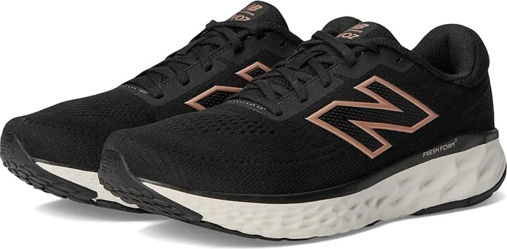 New Balance Fresh Foam X Evoz v4 Women's Running Shoes Phantom/Black/Silver Metallic : 9 D - Wide, Synthetic
