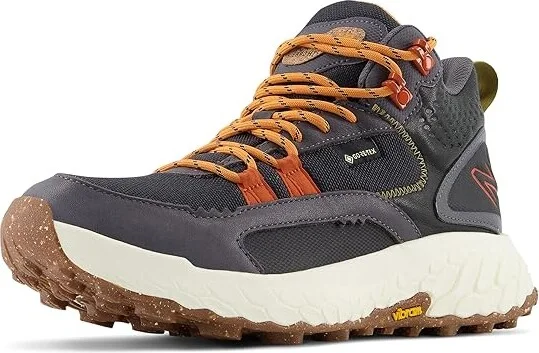 New Balance Fresh Foam X Hierro Mid GTX(r) Women's Shoes Black/Magnet : 5.5 B - Medium, Leather/Textile