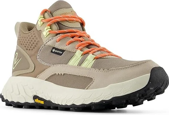 New Balance Fresh Foam X Hierro Mid GTX(r) Women's Shoes Linen/Mushroom : 9.5 B - Medium, Leather/Textile