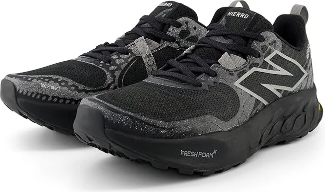 New Balance Fresh Foam X Hierro v8 Men's Shoes Black/Shadow Grey : 7 D - Medium