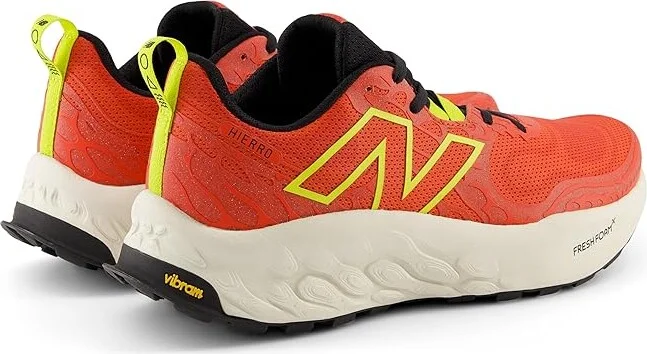 New Balance Fresh Foam X Hierro v8 Men's Shoes Neo Flame/Tea Tree : 7 D - Medium - Image 4