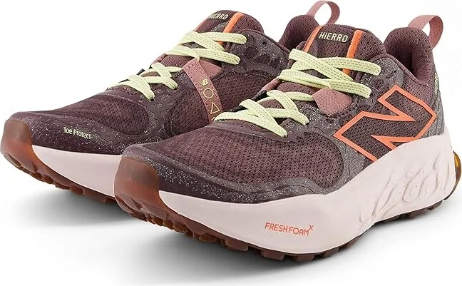 New Balance Fresh Foam X Hierro v8 Women's Shoes Licorice/Gulf Red : 5 B - Medium