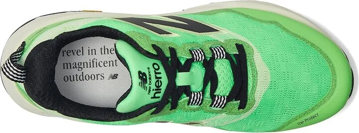 New Balance Fresh Foam X Hierro v9 Men's Running Shoes Electric Jade/Black : 11.5 EE - Wide, Textile - Image 2