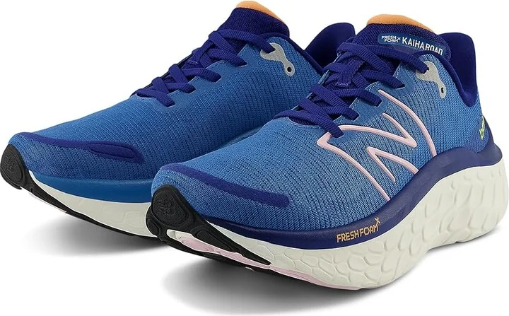 New Balance Fresh Foam X Kaiha Road Women's Shoes Blue Agate/Mid Century Pink : 5 B - Medium, Rubber/Synthetic/Textile