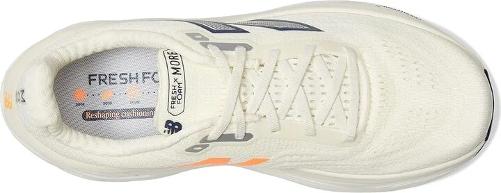 New Balance Fresh Foam X More v5 Men's Shoes Angora/Sea Salt/Hot Mango : 14 EE - Wide - Image 2