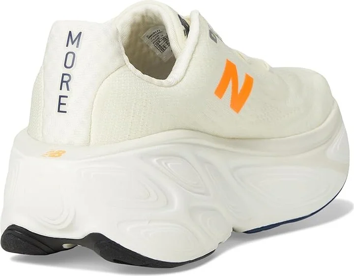 New Balance Fresh Foam X More v5 Men's Shoes Angora/Sea Salt/Hot Mango : 14 EE - Wide - Image 4