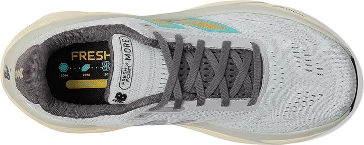 New Balance Fresh Foam X More v5 Men's Shoes Brighton Grey/Calcium : 9.5 EE - Wide - Image 2
