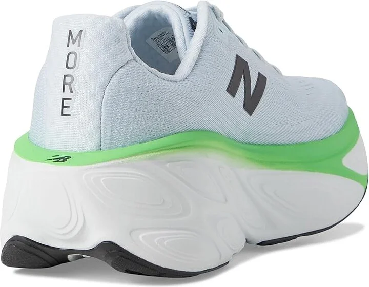 New Balance Fresh Foam X More v5 Men's Shoes Ice Blue/Electric Jade/Black : 15 EE - Wide - Image 4