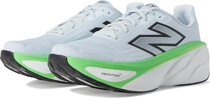 New Balance Fresh Foam X More v5 Men's Shoes Ice Blue/Electric Jade/Black : 15 EE - Wide