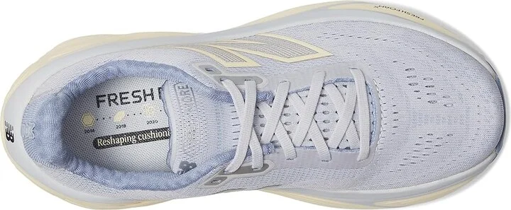 New Balance Fresh Foam X More v5 Women's Shoes Pearl Grey/Dusk Shower/Calcium : 6.5 D - Wide, Textile - Image 2