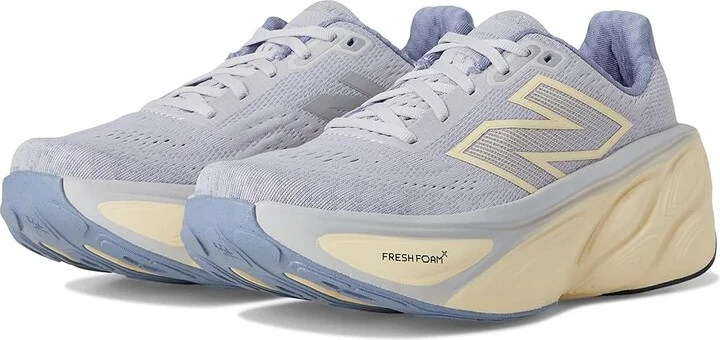New Balance Fresh Foam X More v5 Women's Shoes Pearl Grey/Dusk Shower/Calcium : 6.5 D - Wide, Textile