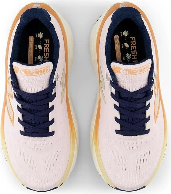 New Balance Fresh Foam X More v5 Women's Shoes Pink Granite/Copper : 5.5 D - Wide, Textile - Image 2