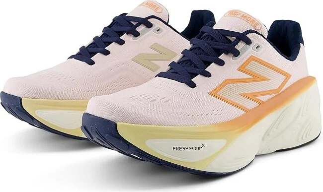 New Balance Fresh Foam X More v5 Women's Shoes Pink Granite/Copper : 5.5 D - Wide, Textile