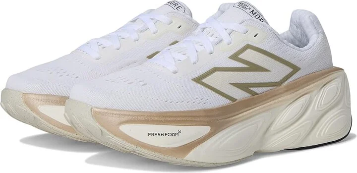 New Balance Fresh Foam X More v5 Women's Shoes White/Sea Salt : 13 B - Medium, Textile