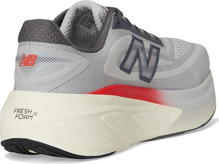 New Balance Fresh Foam X More v6 Men's Running Shoes Grey Matter/True Red/Castlerock : 16 EE - Wide, Textile - Image 4