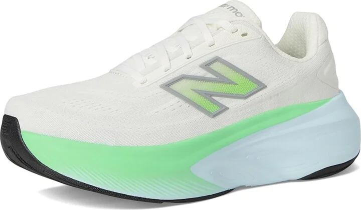 New Balance Fresh Foam X More v6 Women's Running Shoes Sea Salt/Lab Green/Frosted Glass : 9.5 B - Medium, Textile - Image 5