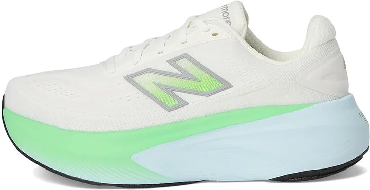 New Balance Fresh Foam X More v6 Women's Running Shoes Sea Salt/Lab Green/Frosted Glass : 9.5 B - Medium, Textile - Image 6